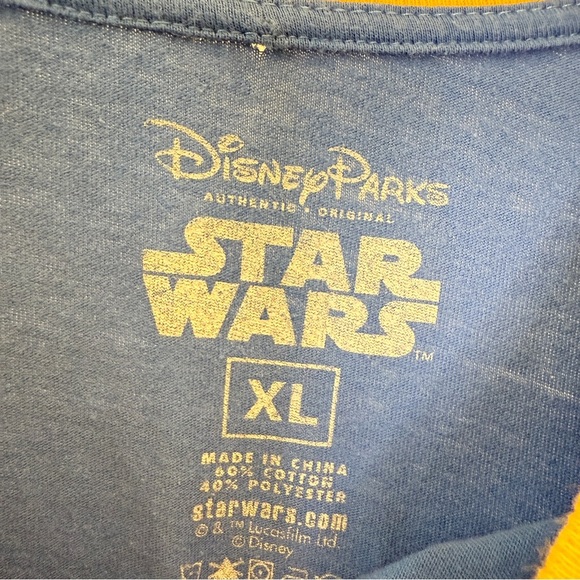 Disney Parks Star Wars Millennium Falcon T-Shirt Blue Unisex XL Graphic Print - Picture 4 of 8